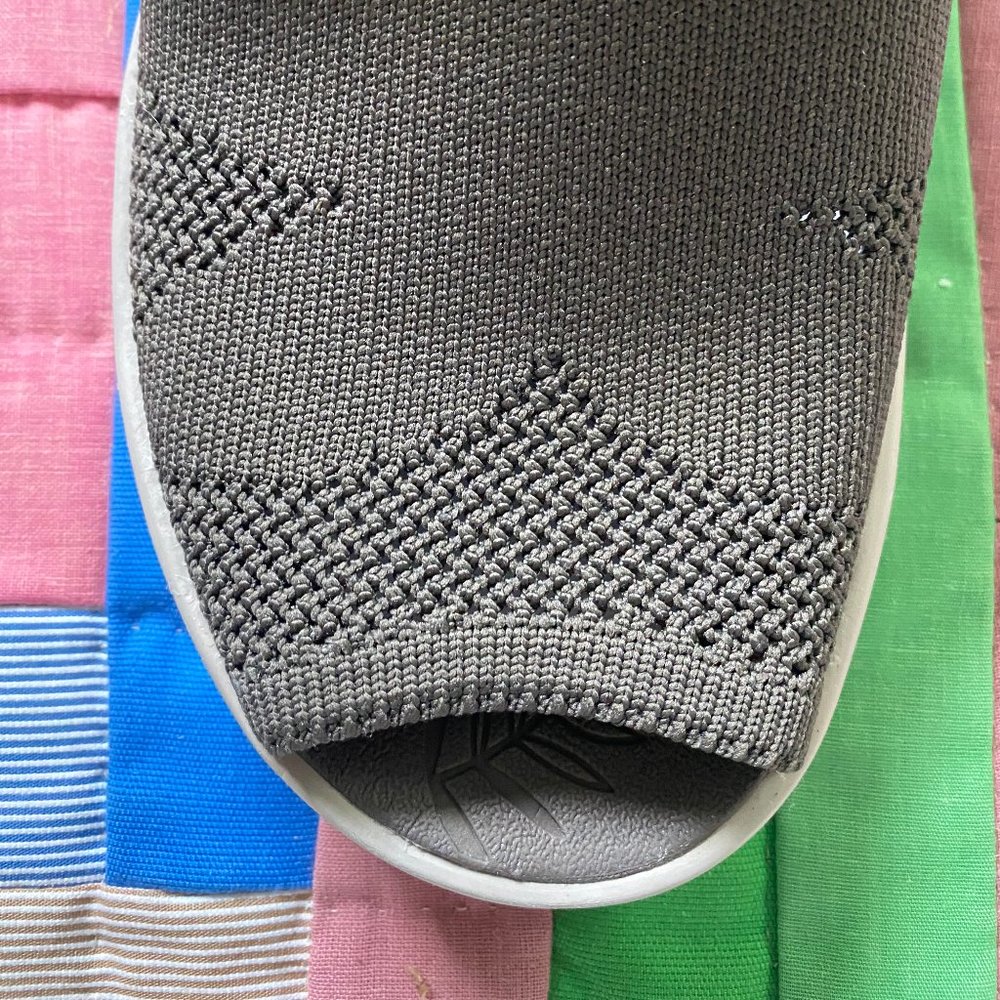 Sage green stretchy shoes